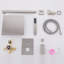 Modern 10" Rectangle Wall Mounted Complete Shower System With Anti-Scald Pressure Balance Valve-129021942