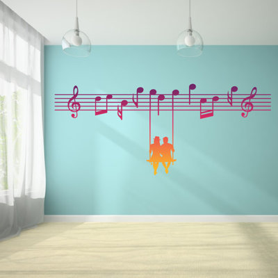 Adhésif décoratif note de musique