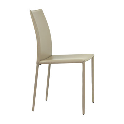 Chaise d'appoint en cuir reconstitué Helmer