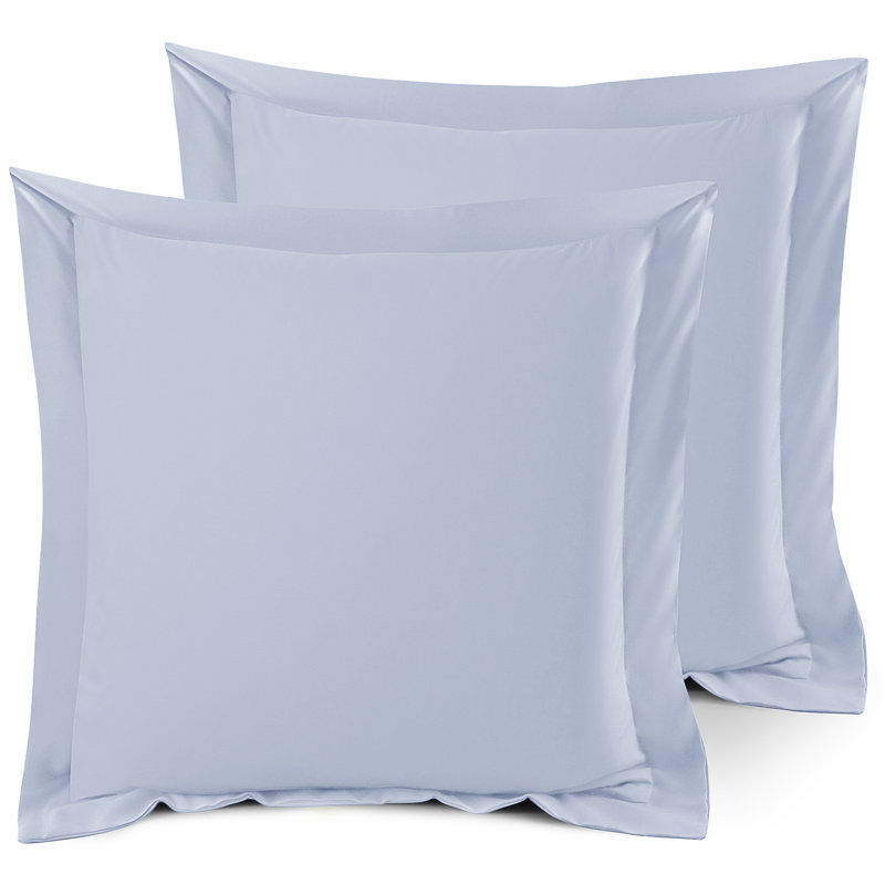 Taie décorative 100% polyester , 26 po x 26 po, Bleu givré