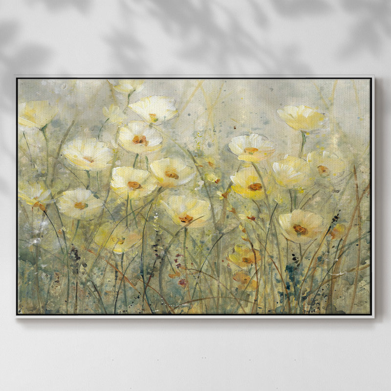 " Summer In Bloom I ", 27" H x 41" W x 2" D, White