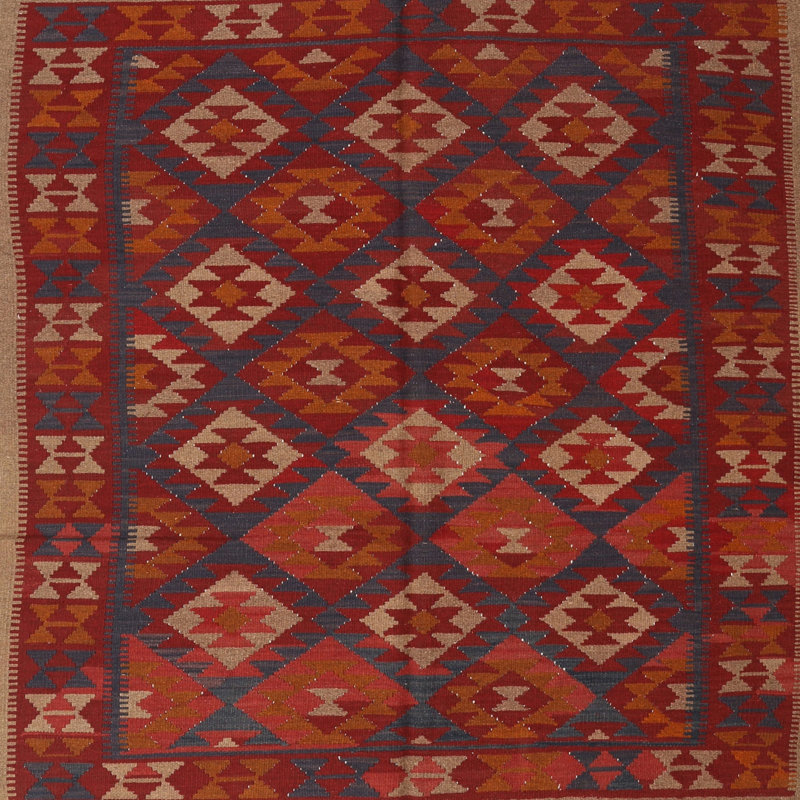Tapis rouge en laine, Carré 6 pi