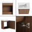 Ensemble de meuble-lavabo simple 18 po avec lavabo en résine Drifor, ensemble de meuble-lavabo simple 18 po avec plateau en résine-261779133