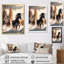 Scène hivernale de chevaux sauvages au galop I-2045525780-2045525790