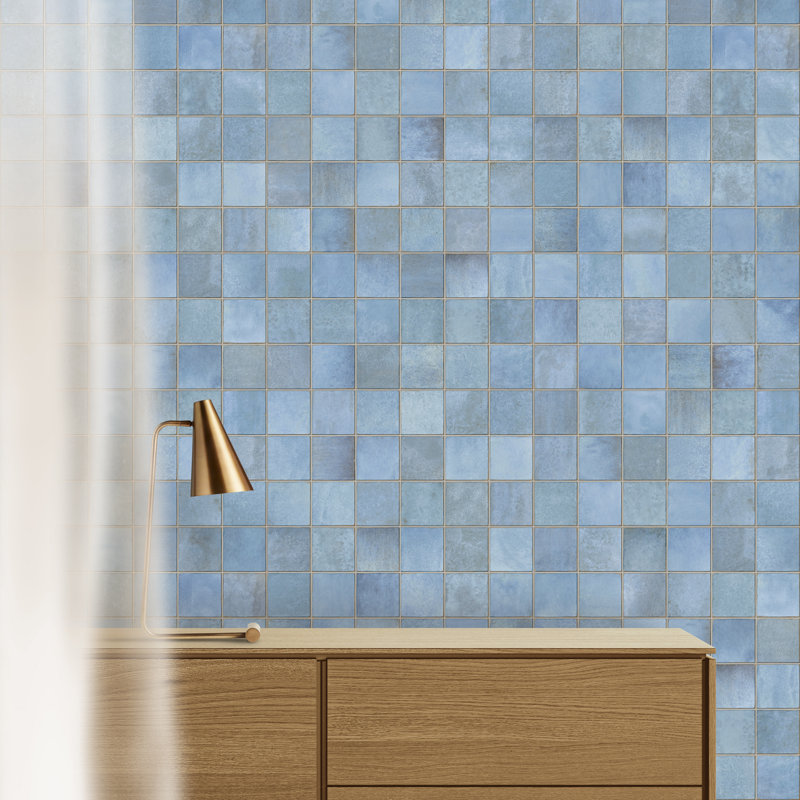 Spanish Amaris 12 in. x 24 in. Glazed Porcelain Wall Tile (5 PCS, 10.76 Sq. Ft./Case), Blue