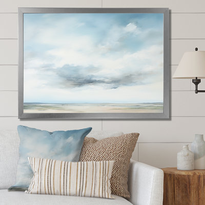 Minimalisme, ciel nuageux paysage III sur toile