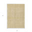 Tapis intérieur lavable à motif géométrique beige et ivoire 3 pi x 5 pi