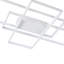 3-Light Rectangular LED Semi Flush Mount Ceiling Light-61807121