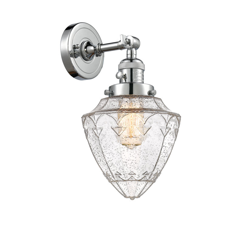 Jametra Armed Sconce, Polished Chrome