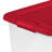 64 Qt. Clear Plastic Latching Lid Storage Bin Container Tote
