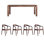 Solid Walnut Dining Table Sets.