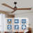 52" Wood  Ceiling Fan NO Light-2090401282-2090401281