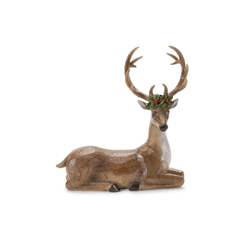 Figurine de cerf des Fêtes (ensemble de 2)