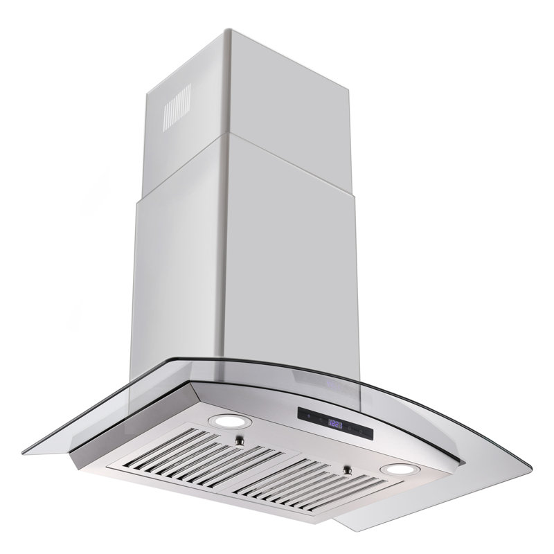 Hotte murale convertible 30 pouces 700 CFM, Acier inoxydable / Argent