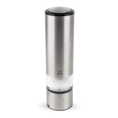 Peugeot Elis Sense u'Select Electric Stainless Steel Salt Mill, 8-inch, Silver