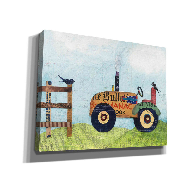 «On the Farm II» par Courtney Prahl, art mural sur toile, H 26 po x l 34 po x P 1,5 po