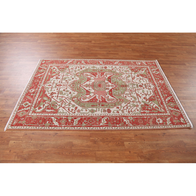 Geometric   Turkish Wool Rug 4x6