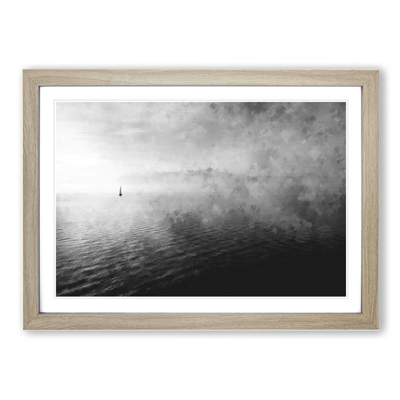 Sailing Boat Vol.2 - Picture Frame Graphic Art, Oak Framed, 48cm H x 65cm W x 2cm D