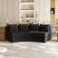 Canapé modulaire incurvé en velours Corduroy-1610716799