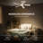 42" 5 - Blade Small Room Ceiling Fan with LED Light in White-1259578586