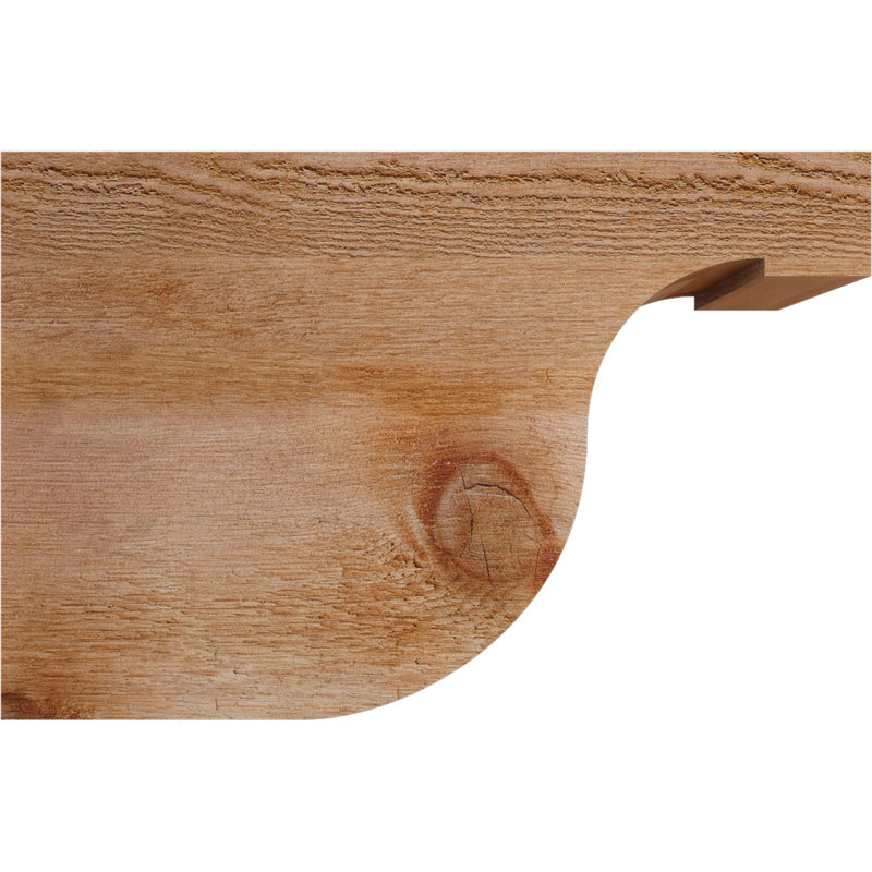 Queue de chevron Del Monte, Cèdre rouge de l'Ouest, 12"H x 4"W x 18"L