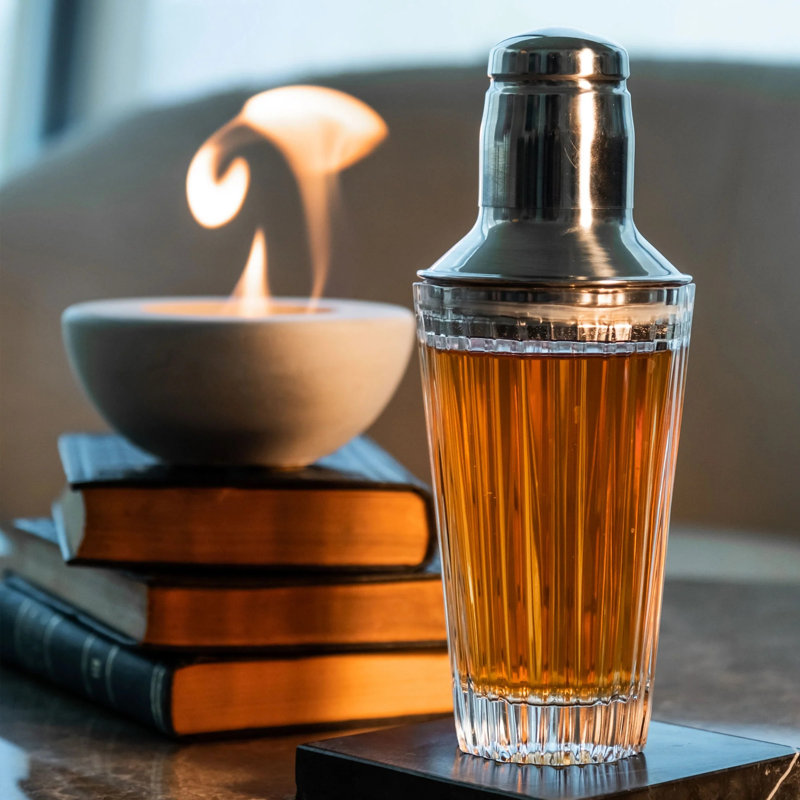 Shaker à cocktail en verre soufflé à la main Zelda