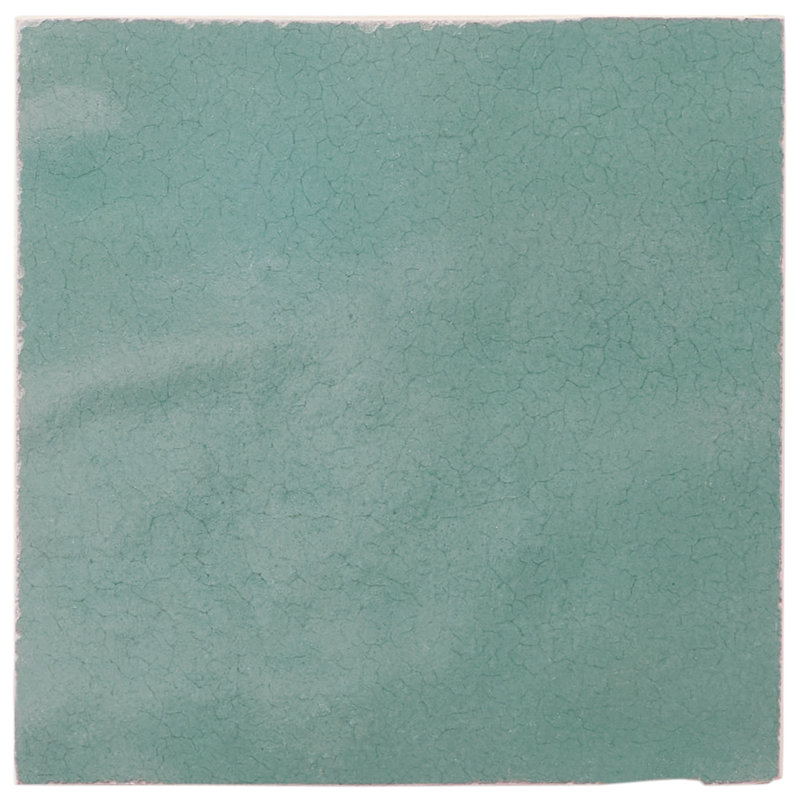Virello 4x4 Glossy Ceramic Wall Tile, Mint Green