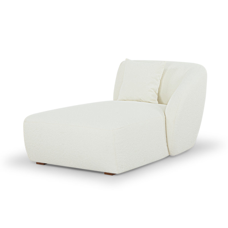 Jainie Modern Modular chaise, Pasha, Right Hand Facing, Army Performance Boucle