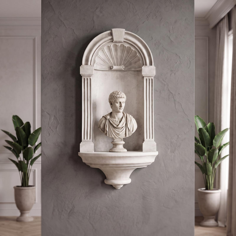 Sculpture murale classique de style européen, H 21,5 po x l 10,5 po x P 4 po