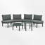 Ensemble de conversation pour patio avec coussins 6 pièces-1275253849