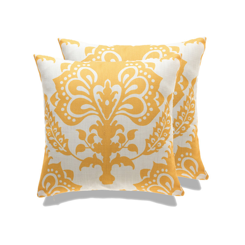 Vienna Floral Linen Throw Pillow, Pillow Cover Only - No Insert, Black Floral