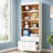 2-Drawer File Cabinet with Shelves