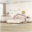Ensemble de chambre à coucher 3 pièces avec table de chevet et commode Halaya-86884490-86884493