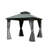 10' X 10' Hardtop Gazebo, Aluminum Metal Gazebo With Galvanized Steel Double Roof Canopy, Curtain And Netting, Permanent Gazebo Pavilion For Party, Wedding, Outdoor Dining-138409234-113649423-113649420