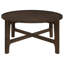 Table basse ronde en bois massif Mavis