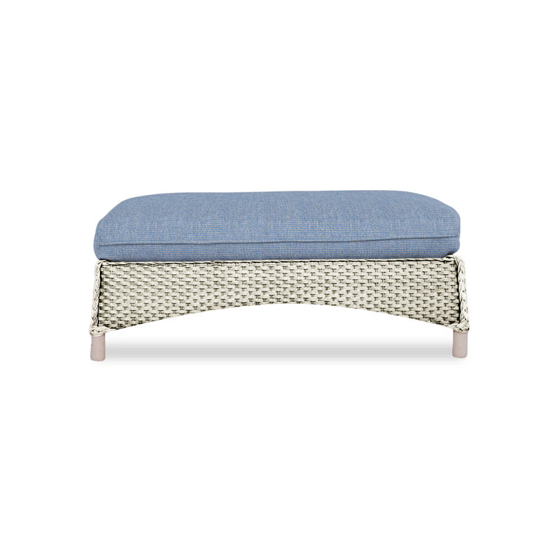 Mandalay Outdoor Ottoman, Demo Skyway, Linen