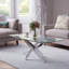 120Cm Wide Clear Glass Top Coffee Table