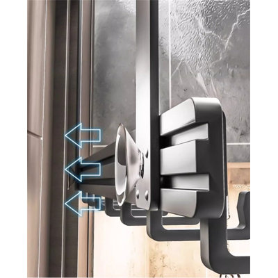 Porte-crochet en alliage d'aluminium au-dessus de la porte