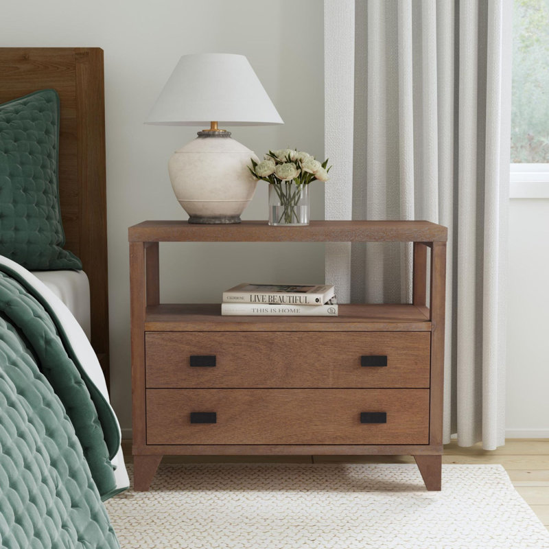 Aditya 2 - Drawer Nightstand, Dark Brown