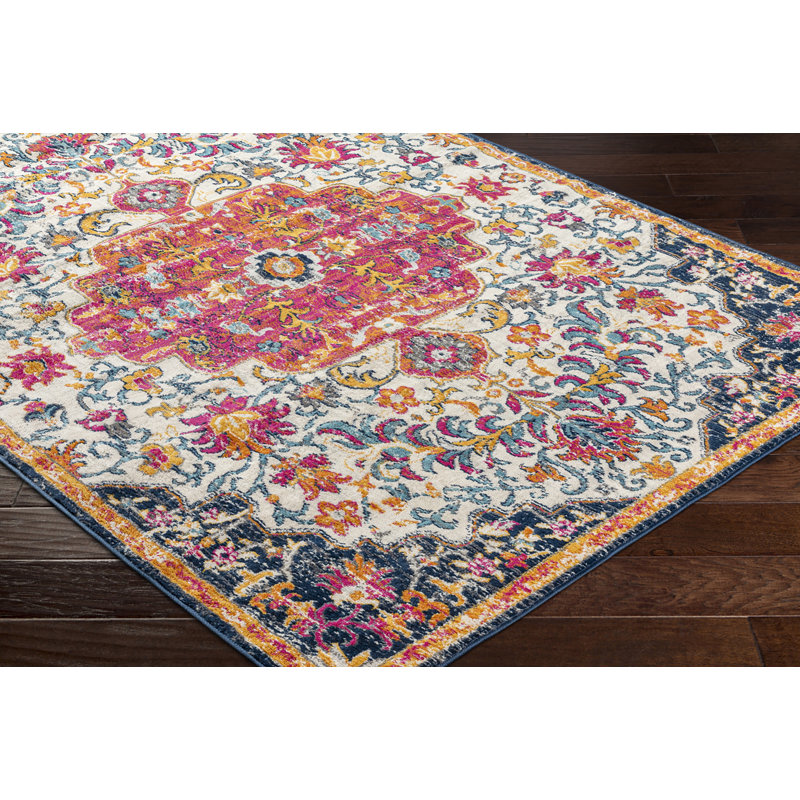 Oriental Vintage Orange/Blue, Rectangle 160 x 215cm