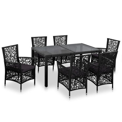 Burcin Square 4 - Person Dining Set with Cushions