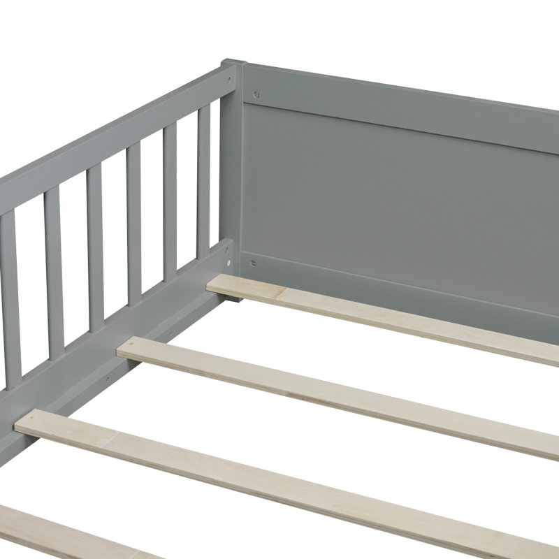 Lit plateforme simple avec support à livres intégré, gris (ancien numéro de référence: W504P143306), Gris