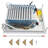 12 Steps Pull Down Folding Attic Stairs Ceiling Mounted With Pull Rod 661LB-1461063962