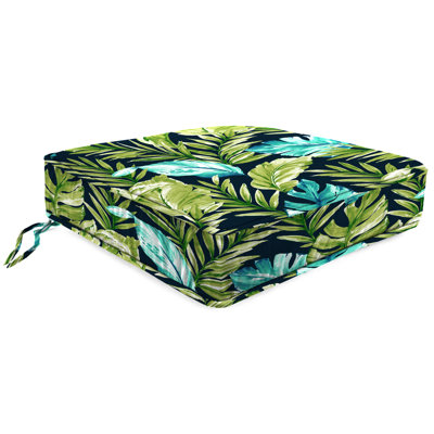 22.5" x 22.5" Outdoor Deep Seat Cushion with Ties and Welt