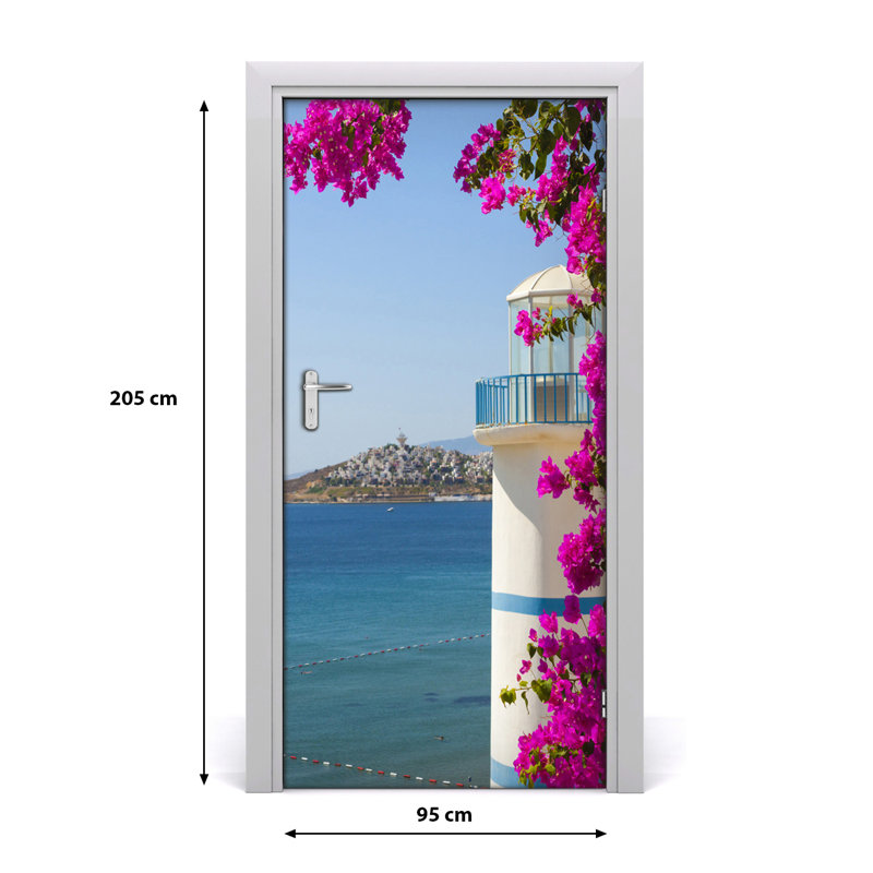 Lighthouse Door Decal, 205cm H x 95cm W