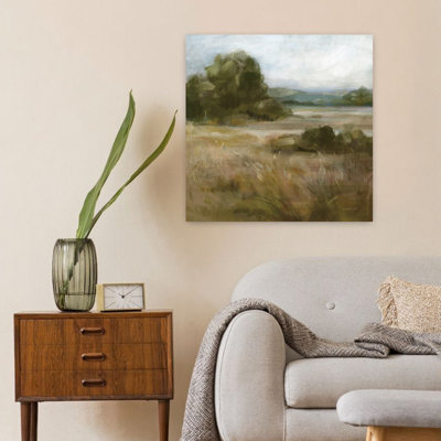 Contemporary Warm Bay Trail With Bay Blue Art