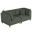 2 Seater Corduroy Sofa-1497992339