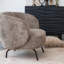 Fauteuil demi-tonneau pivotant rembourré Teda Vernelle