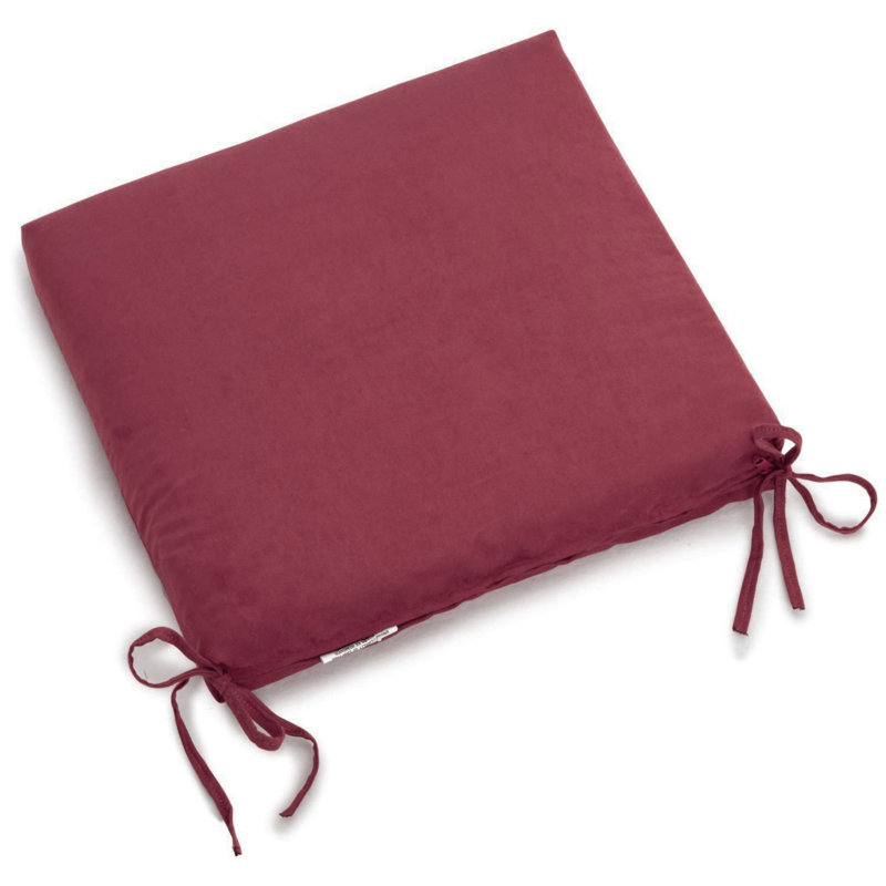 Outdoor 3'' Seat Cushion, Red Wine
