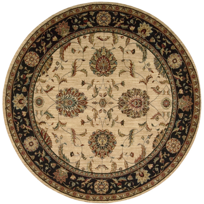 Bardwell Tufted Wool Ivory Rug, Round 178cm